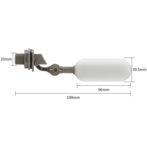 Trois vannes à flotteur de 1/2 pouce pour filtres de réservoir, remplissage d'eau automatique, avec bras réglables, convenant aux étangs, piscines, abreuvoirs pour le bétail, aquariums et aquaculture. (1/3)