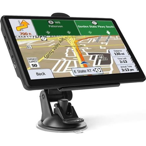 Navigation GPS pour voiture et camion par satellite. écran tactile 7 pouces. haut-parleur HiFi intégré. diffusion vocale. mode professionnel GPS pour camion (1/5)