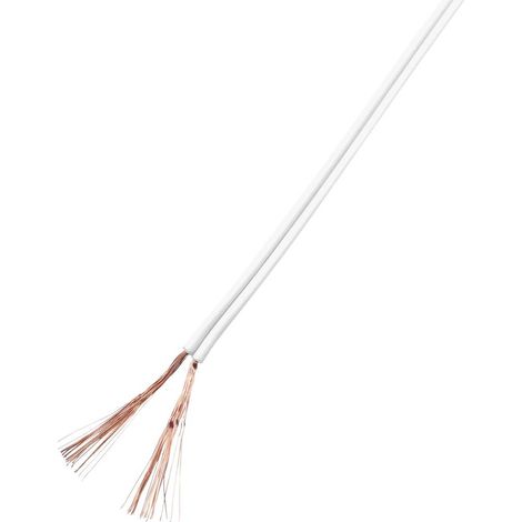 TRU COMPONENTS 93030c533 Cavo per cablaggi 2 x 1 mm² Bianco 25 m