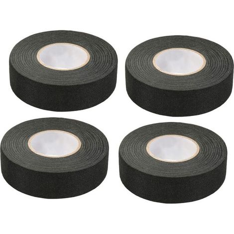 Stück schwarzes Kfz-Klebeband (1,5 cm x 15 m) – Kfz-Gewebeband, Hochtemperatur-Klebeband, Hochleistungs-Klebeband, Stoffband, Kabelbaumband (1/5)