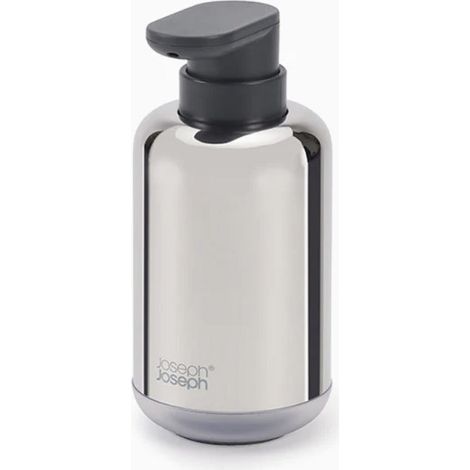 Distributeur de savon Joseph Joseph EasyStore Luxe de acier inoxydable, pompe facile de utilisation, capacité de 300 ml, base antidérapante, finition polie. (1/5)