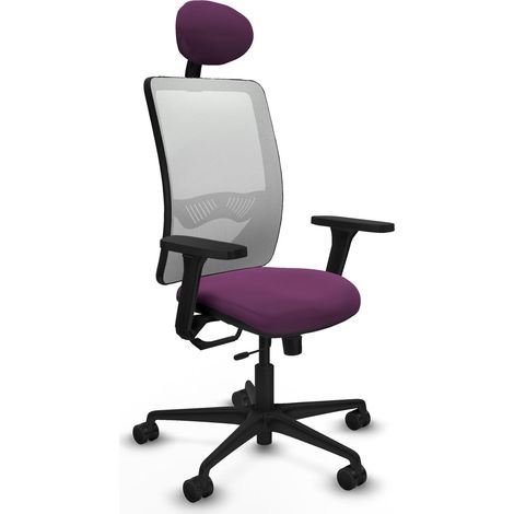 Chaise de bureau piqueras y crespo Zulema blanc simili cuir (1/2)