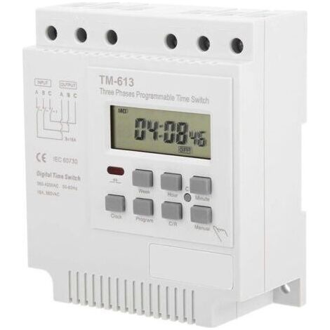 Minuterie Programable - Minuteur 380V TM-163 Commutateur de minuterie pour moteur triphasé 350v-420vAC (1/5)