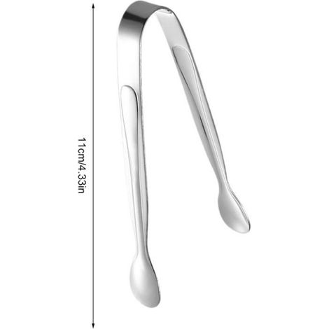 Pince à sucre - 1 unité - Acier inoxydable - Design ergonomique - buffet et cuisine - 12 cm PRODUIT NETTOYAGE SPECIFIQUE P (1/5)