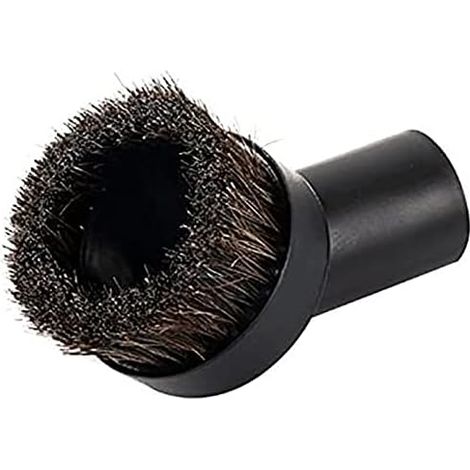 Cepillo redondo de 32 mm con cerdas de crin negra – accesorio de repuesto para aspiradoras, compatible con todas las marcas. (1/3)