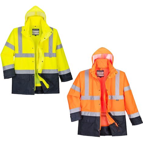 Giubbotto alta visibilità impermeabile Portwest S768 5 in 1 Executive - XXL - Arancione (1/4)