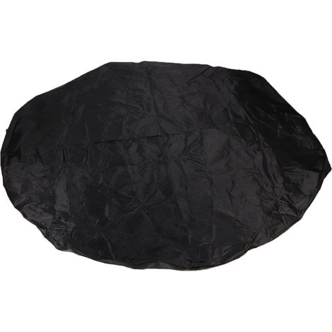 Housse de piscine ronde 10ft en tissu Oxford noir, protection anti-poussière et isolation thermique pour usage extérieur durable et pratique (1/4)
