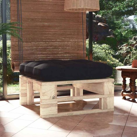 Pouf palette de jardin bois de pin imprégné (1/5)