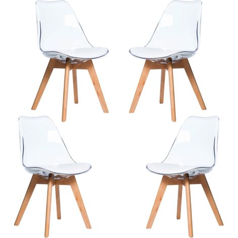 Nest Dream - Pack de 4 chaises s - Verona - Transparent (1/5)