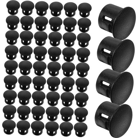 100 bouchons noirs en plastique pour meubles (1/5)