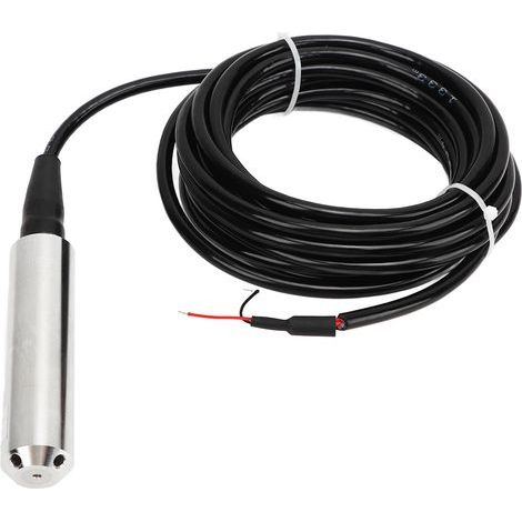 Füllstandsmessumformer (4–20 mA), Flüssigkeitssensor, Sonde, Detektionssteuerung, Schwimmerschalter, 24 V DC, Messbereich 0–2 Meter (1/5)