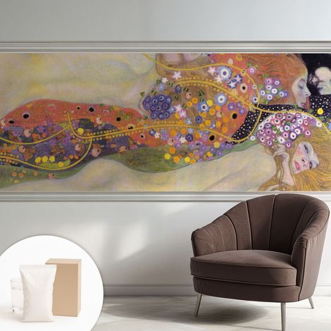 Fototapete Tapete Vliestapete mit Kleber - trendige Wanddeko - Schlafzimmer - Wohnzimmer Blumenkomposition 250x104 cm (1/5)