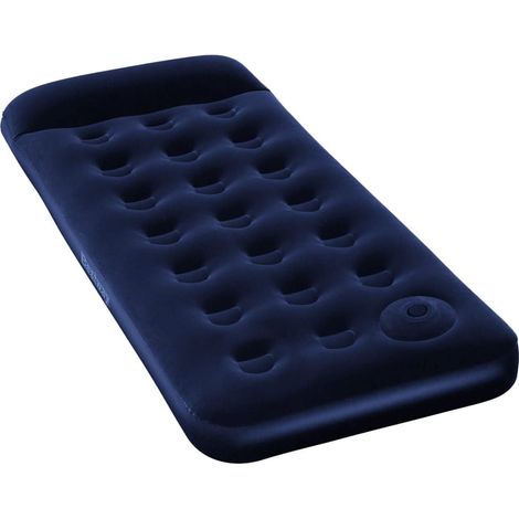 Luftbett Beflockt mit Integrierter Fußpumpe 185x76x28 cm Bestway