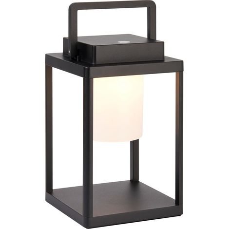 Endon Voyage Lampe de table LED intégrée Noir mat, Blanc, IP44 (1/5)