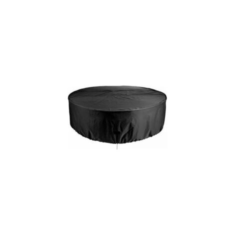 Housse de mobilier de Jardin, Housse de Table de Jardin Ronde étanche et résistante pour extérieur, Meubles de terrasse, abri Anti-UV et chaises de Salle à Manger Anti-poussière 230x110cm (1/5)