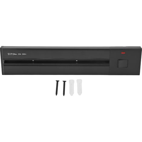 Rail de prise de courant 40cm, montage en Surface, sans fil, en alliage d'aluminium, Extension, Rail coulissant, 250V, 25a (1/5)