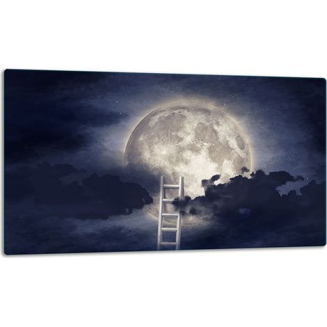 Tagliere della lastra di vetro 52x30 luna (1/5)