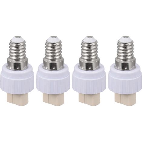 4 adaptateurs pour ampoules E14 vers G9 (1/2)