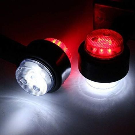 Set mit 2 12V LED 15cm Seitenmarkierungsleuchten für LKW-Anhänger