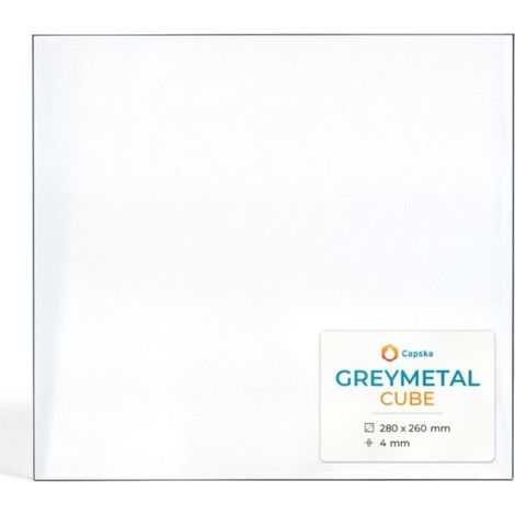 Vitre Greymetal CUBE - Verre Rectangle pour poêle à bois - 280 x 260 mm (L1 x H1) - 4 mm autonettoyant (1/5)
