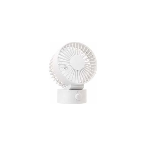 FENOPLASTICA Geräuschloser Tischventilator, tragbarer USB-Ventilator für Büro, Zuhause, Arbeitszimmer und Schlafzimmer – Weiß (1/5)