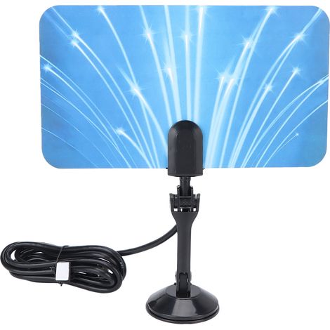 Antenne TV intérieure F MÂLE 25 MILE 5DB Antenne TV numérique HD amplifiée pour FULL HD 720P 1080P 1080i 4K TV LAN‑1030