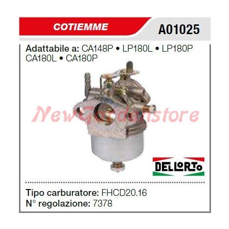 Carburatore COTIEMME motocoltivatore CA148P LP180L A01025