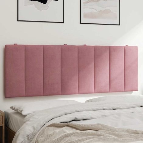 Cuscino Testiera Hanko Rosa 140 cm in Velluto vidaXL