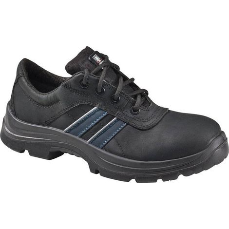 Scarpa antinfortunistica Andy Low taglia 40 nera con rifiniture blu pelle S3 SRC EN20345