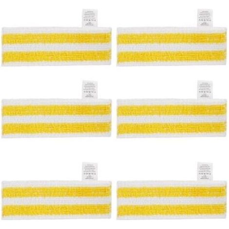 Lot de 6 Lingettes de Rechange en Microfibre Compatible avec Karcher Easyfix SC 1, SC 2, SC 3, SC 4, SC 5 Nettoyeurs Vapeur (1/5)