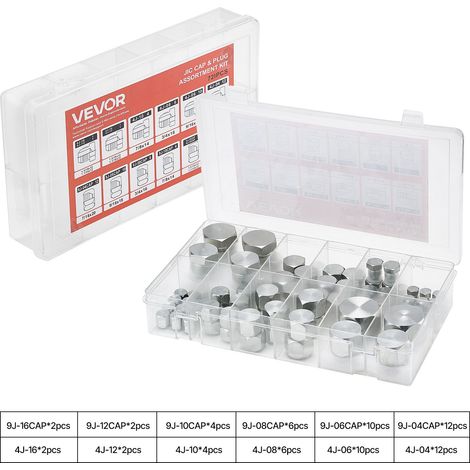 Raccordi Idraulici JIC da 290 x 170 x 60 mm Kit di Tappi per Tubi (1/5)