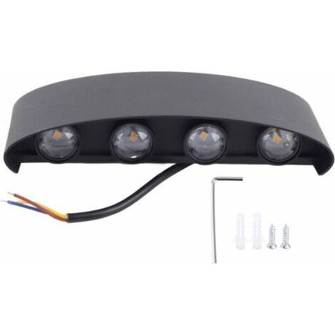 Aplique de pared LED de 8 W, iluminación decorativa impermeable para sala de estar/dormitorio, 85-265 V (1/4)