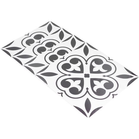 4 pièces autocollant mural DIY imperméable adhésif sol pour salle de bain chambre maison (1/5)