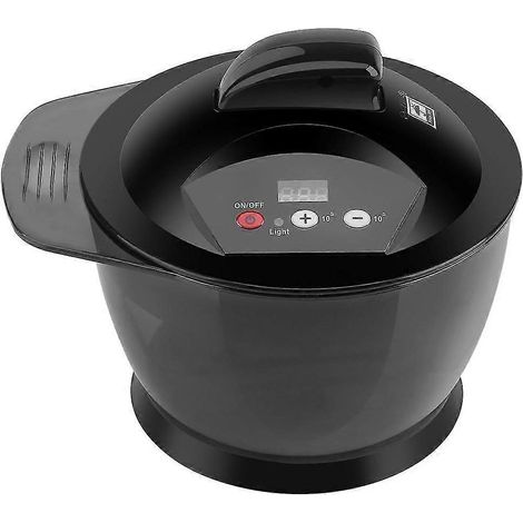 Mélangeur électrique pour crème capillaire, rechargeable par USB, avec écran LCD et affichage de l'heure. Bol mélangeur automatique pour coloration capillaire. (1/5)