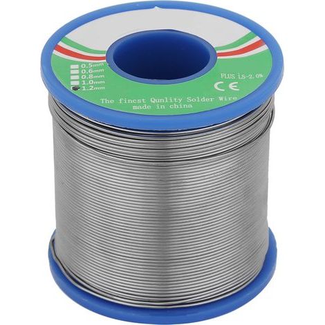 Bobine de soudure de rouleau de fil de soudure d'étain de fer électrique 1.0/1.2mm 40% pour les produits électroniques(1.2mm) (1/5)