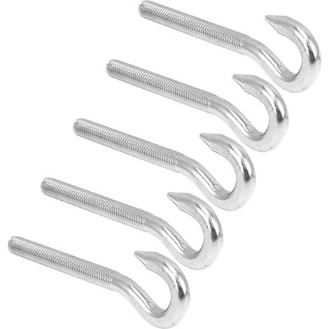 5 crochets à vis - M10 - inox - pour suspension et rangement (1/5)