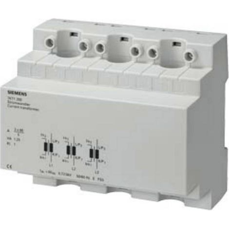 Siemens 7KT1200 7KT1200 Trasformatore trifase Corrente primaria 60 A Corrente secondaria 5 A Ø ingresso cavo:13 mm Mont (1/4)