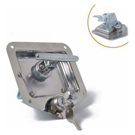 Serrure T Forme en acier inoxydable – Antivol pour remorque, camion, caravane – Résistance à la corrosion – Installation facile (1/5)