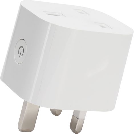 Prise Intelligente WiFi avec Contrôle Vocal Compatible Alexa, Prise UK 110-240V (1/5)