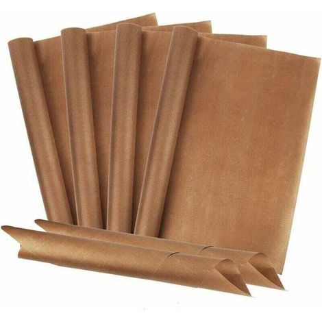 Dauerhaftes Backblech (6er-Pack, 40 x 60 cm) Hochwertiges Fiberglas-Backpapier, wiederverwendbar, hitzebeständig und antihaftbeschichtet. Das Backpapier kann - Crezuo