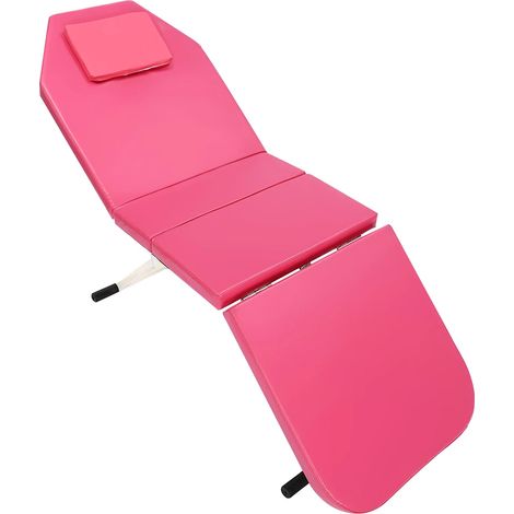 Table de massage, confort ergonomique, dossier réglable, Rose (1/2)