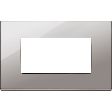 VIMAR - 22654.83 Plaque chromée noire 4M