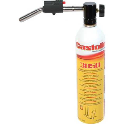 Castolin – Kit chalumeau 3050 – Soudage et découpe à flamme – Torche 90° orientable – Température 1900 °C – Alimentation gaz stable (1/2)