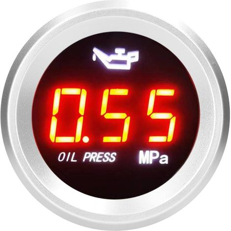 Digitales Öldruckmessgerät mit Blinkalarm 0-1,00 MPa, Öldruckmesser für Kfz-Motoren, Drucksensoren