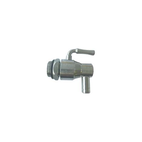RUBINETTO A LEVA ACCIAIO INOX CON DADO PER FUSTI E SERBATOI  M 3/8