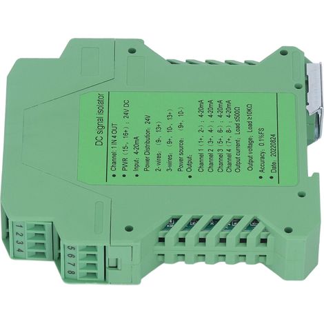 DC-Signalisolator mit 1 Eingang und 4 Ausgängen, SPS-Transmitter/Konditionierer für Leiterplatte, 4–20-mA-Schleife (1/5)