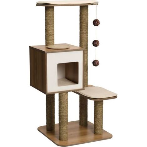 Catit Vesper Haute Base, Noyer - Réf. 52045 (1/5)