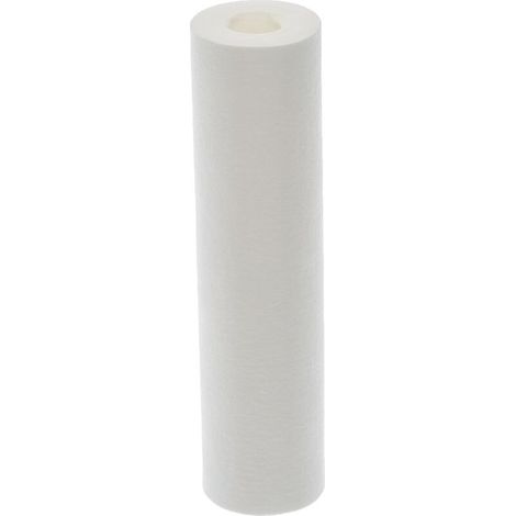Cartouche de filtration extrudée 20µ, pour filtrer les impuretés de l'eau de la maison - Pour bol de taille standard 10" - Durée de la cartouche : 6 mois