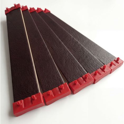 Lot de 5 lattes + embouts pour sommier et lit 780x68x8 mm Bois hêtre durable - 7 plis Remplacement - Rechange - Renfort pour sommier / bz / clic clac / canapé (1/5)