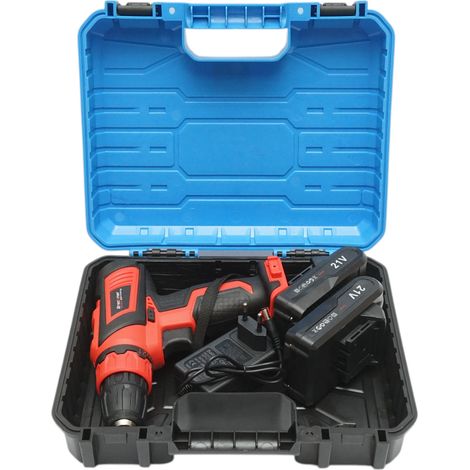 Avvitatore e trapano con 2 batterie al litio 21V/1,5Ah, coppia 29Nm, mandrino da 10mm, velocità 0-1350rpm Breckner Germany (1/5)